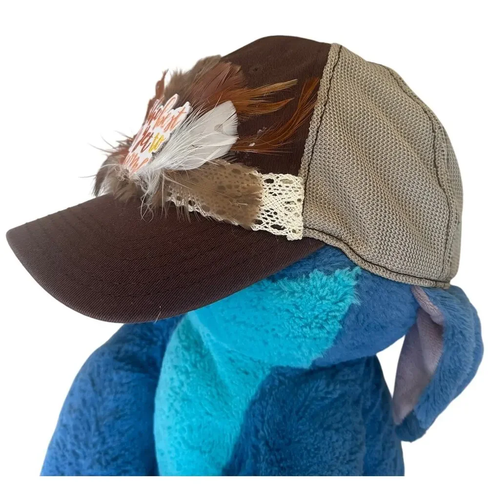 Cowgirl Baseball Cap Brown Unique One of Kind Mesh Back The Best is Yet to Come